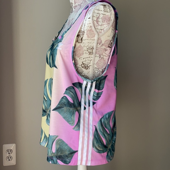 Adidas X FARM Tropical 3 Stripe Tank Top - Picture 10 of 12